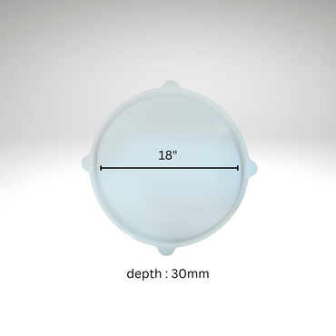 SILICOMOLDS -18" x 30MM SILICONE ROUND TRAY MOLD - URP333RM