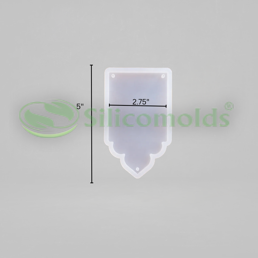 SILICOMOLDS-5" x2.75" mandir design toran-URP433RM