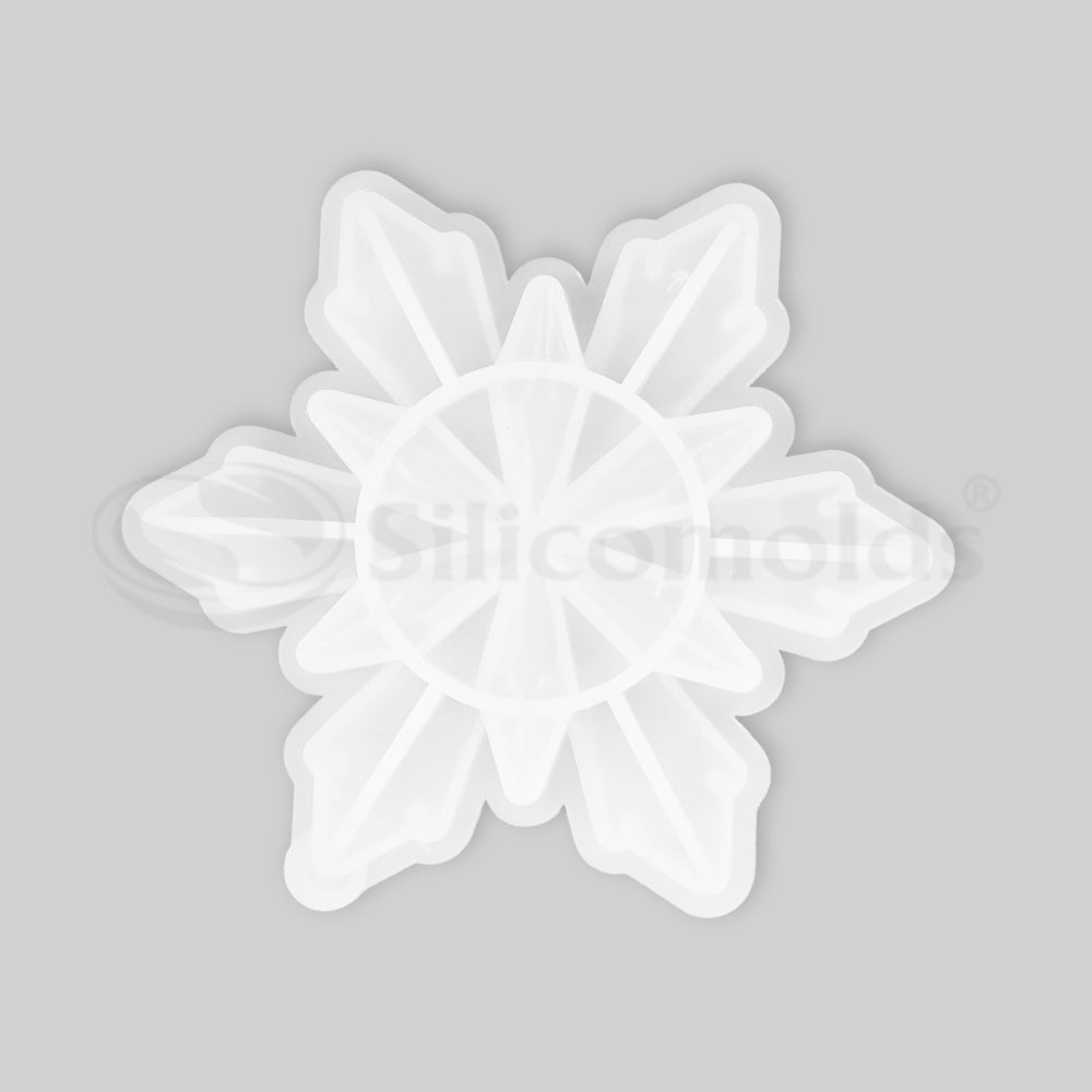 SILICOMOLDS - 4.5" STAR STAR FLAKES RESIN MOLD - URP109-RM