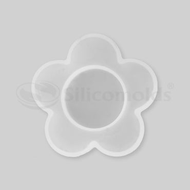 SILICOMOLDS - 3" FLOWER SHAPE TEALIGHT CANDLE HOLDER MOLD - URP161- RM