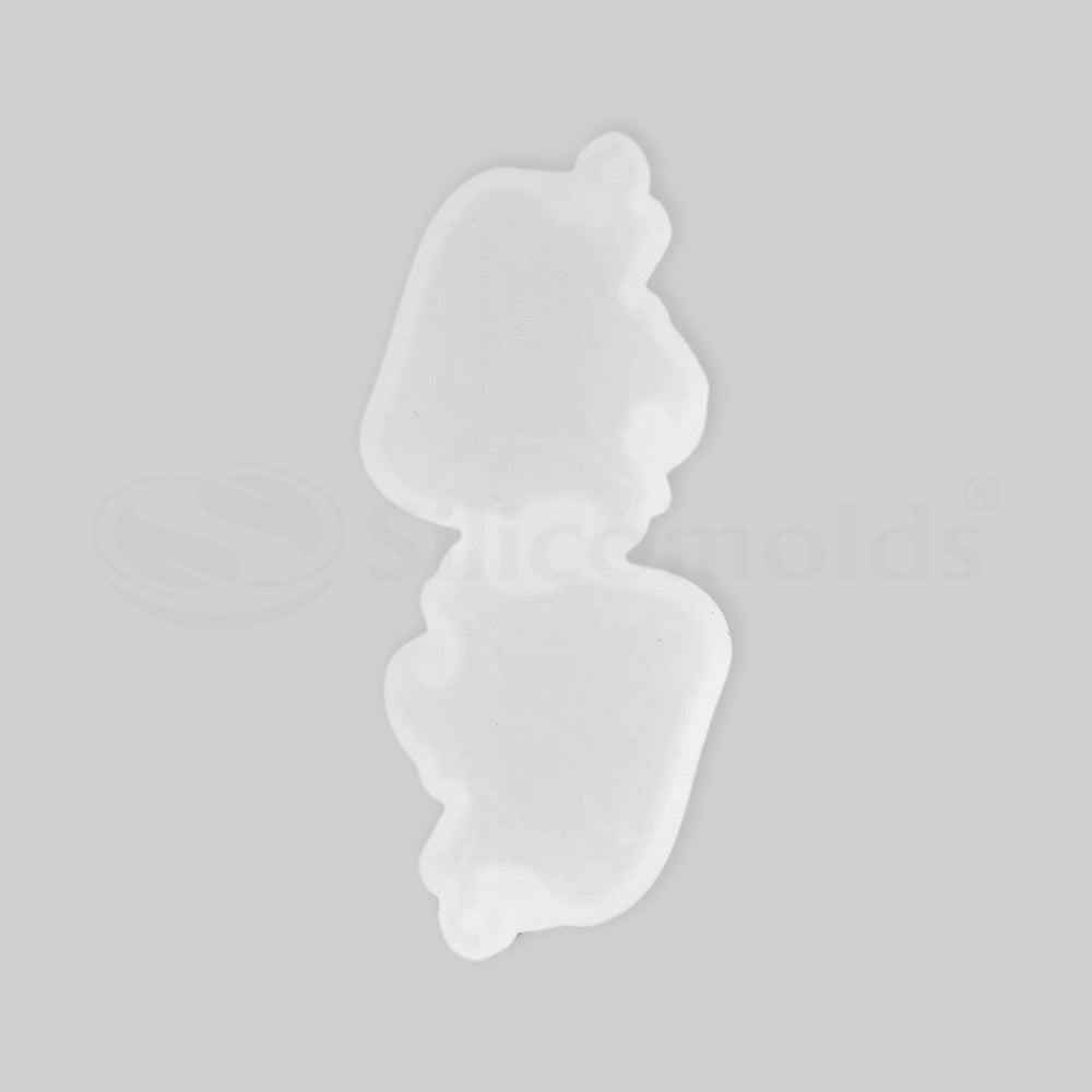 SILICOMOLDS-BIO HEART KEYCHAIN MOLD - URP233RM