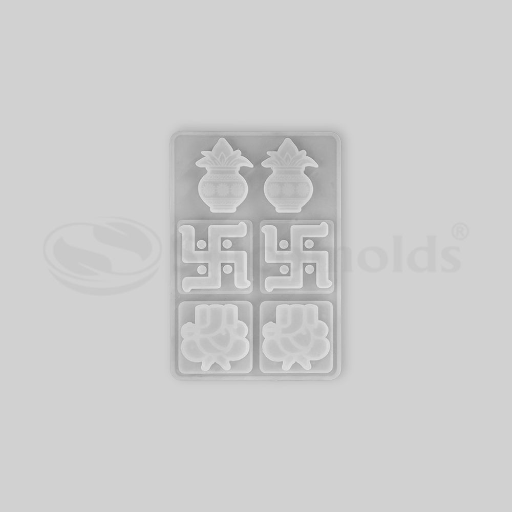SILICOMOLDS-SWASTIK GANESH MOLD-URP-277-RM