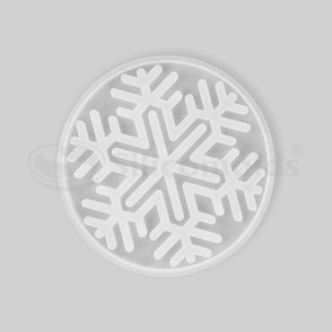 SILICOMOLDS - 4" SNOW FLAKES COASTER - 282-RM