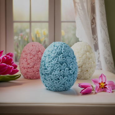 SILICOMOLDS - Egg flower ball Candle mold -CM036