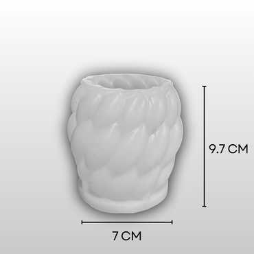 SILICOMOLDS-3D Twirl Raindrop Candle Mold-CM038