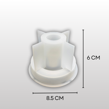 SILICOMOLDS-Round Candle Mold Holder Middle-CM028