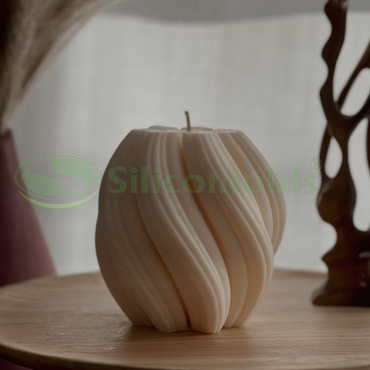 SILICOMOLDS - Swirl candle mold-CM034