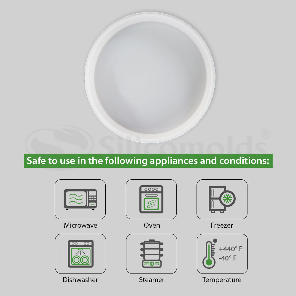 SILICOMOLDS - 4" X 20MM - ROUND COASTER MOLD - URP145-RM