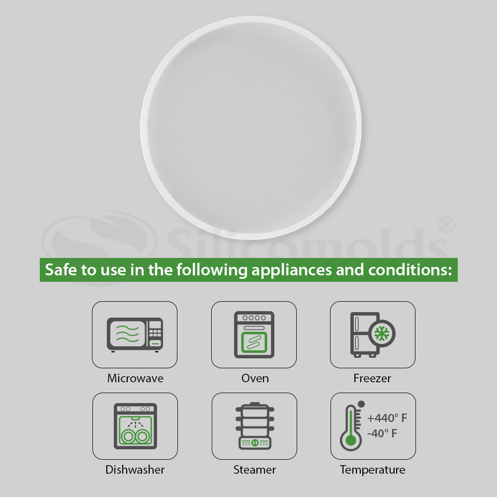 SILICOMOLDS - 3" ROUND COASTER MOLD - URP178- RM