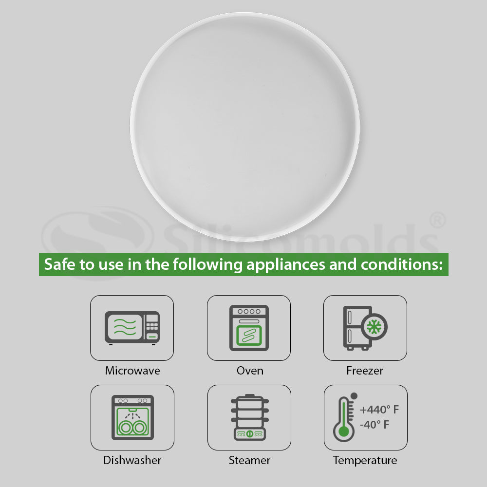 SILICOMOLDS - SILICONE 16" X 17MM ROUND TRAY MOLD - URP133-RM