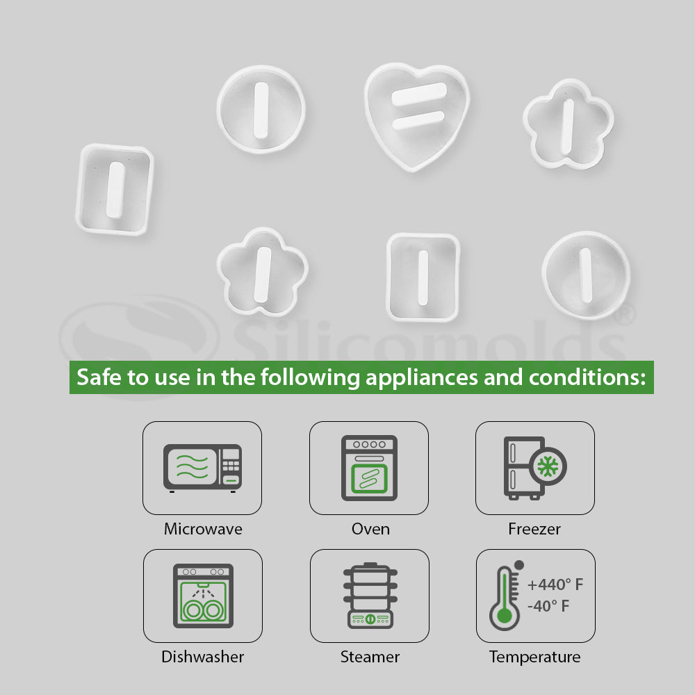SILICOMOLDS- 7 Diffrent Size Ring Holder-URP297RM