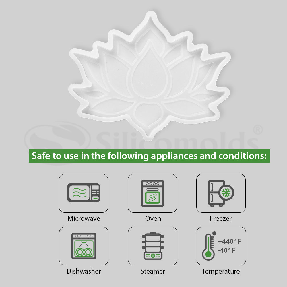 SILICOMOLDS- Lotus Coaster Molds-URP310RM