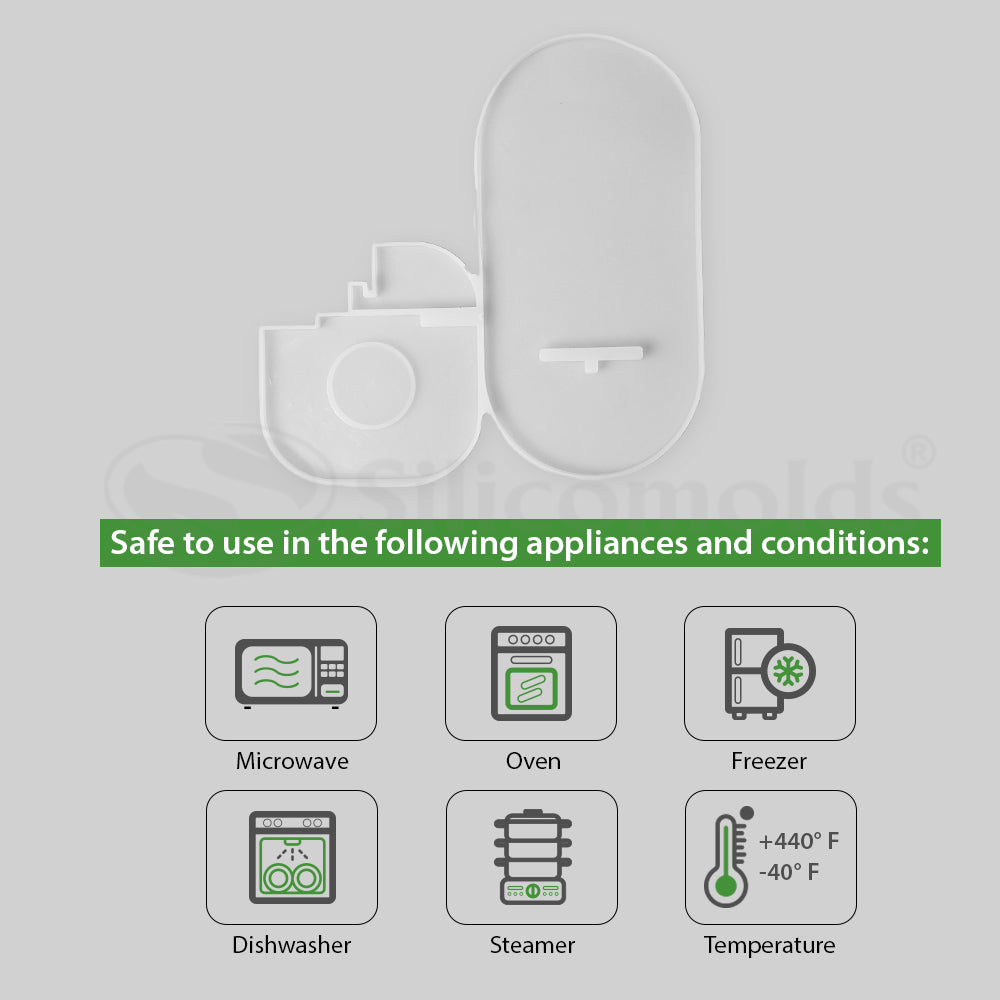 SILICOMOLDS-Tealight Stand Resin Molds-URP273RM