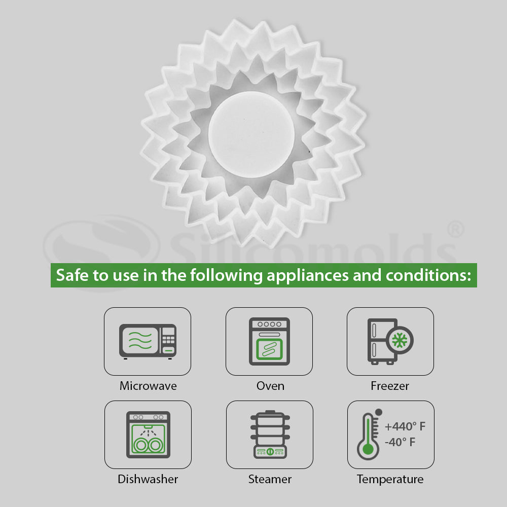 SILICOMOLDS - MULTI STAN 3D FLOWER TEALIGHT -URP-300-RM