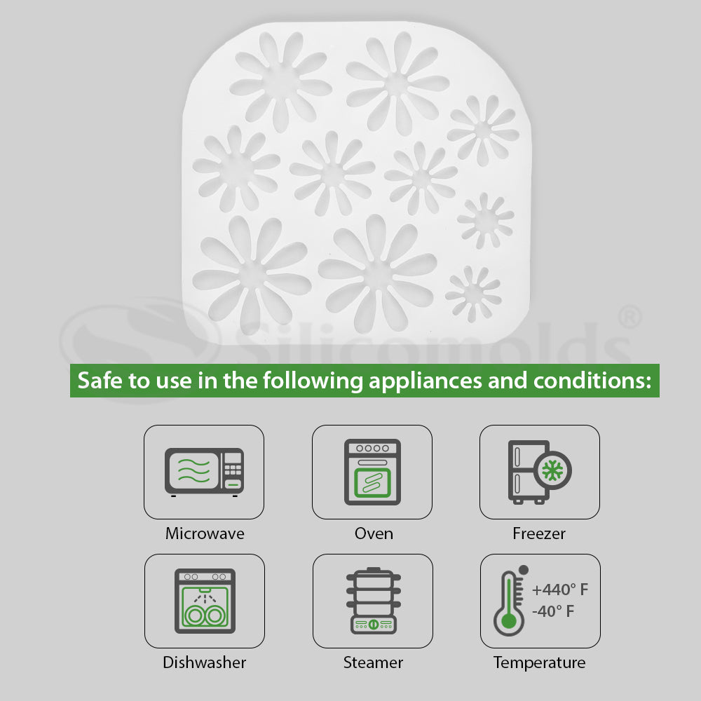 SILICOMOLDS-D-Typ 3d Flower -10 Cvt -URP313RM