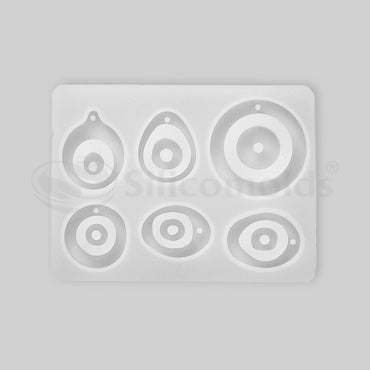 SILICOMOLDS-Evil Eye Mould 6 Cavity-URP306RM