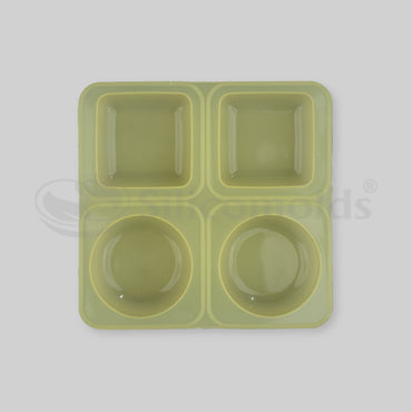SILICOMOLDS - 125gms - Round+Square - 4 Cavities Silicone Soap Mold-URP041ASM