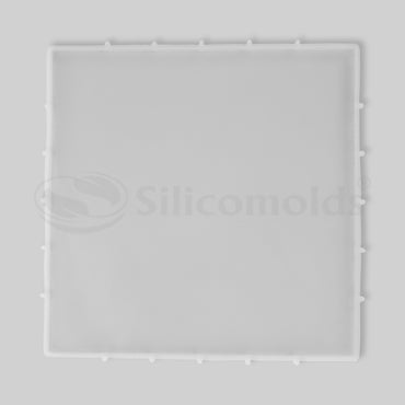 SILICOMOLDS - 12" X 12" X 10MM SQUARE - PLAIN SILICONE MOLD - URP241- RM