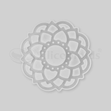 SILICOMOLDS - 6" MANDALA TEALIGHT CANDLE HOLDER MOLD - URP218-RM