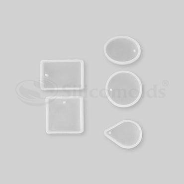 SILICOMOLDS - SILICONE PENDANT MOLD - SET OF 5- URP063-RM