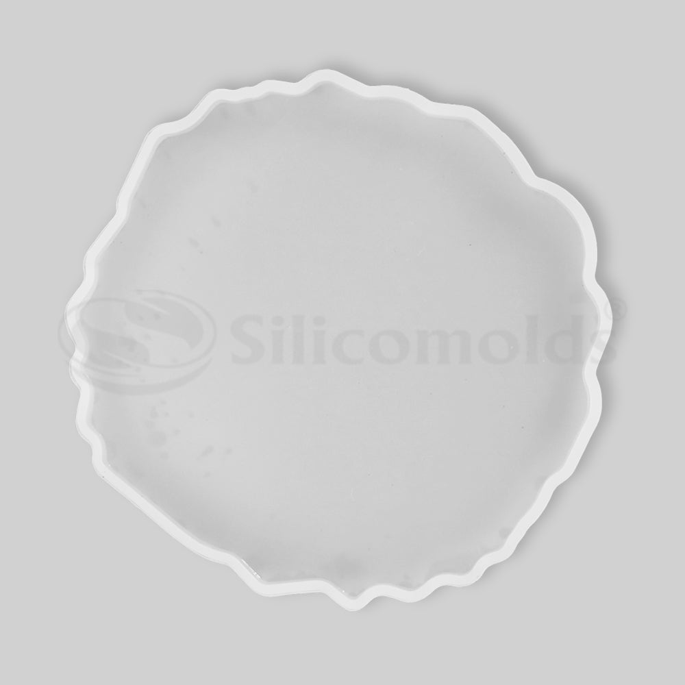 SILICOMOLDS 4" X 6MM AGATE COASTER MOLD - URP098-RM