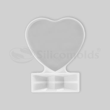 SILICOMOLDS - HEART SHAPE PHOTO FRAME MOLD - URP172-RM