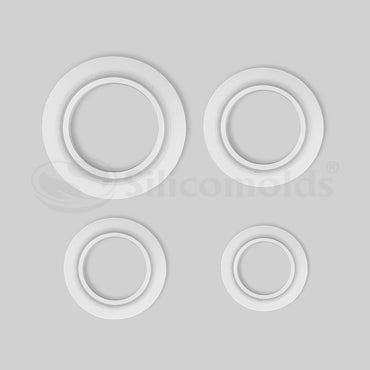 SILICOMOLDS - BANGLE MOLDS SET OF 4 - URP186- RM