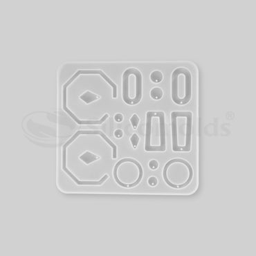 SILICOMOLDS - SILICONE EARRING MOLD - 9 SHAPE - URP207-RM