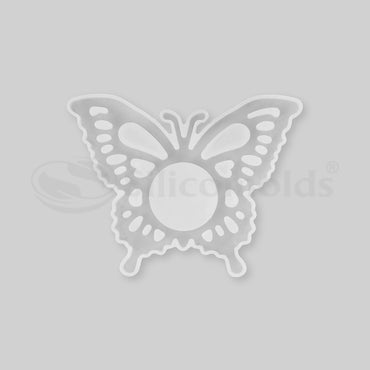 SILICOMOLDS - 5" BUTTERFLY TEALIGHT CANDLE HOLDER MOLD - URP219-RM