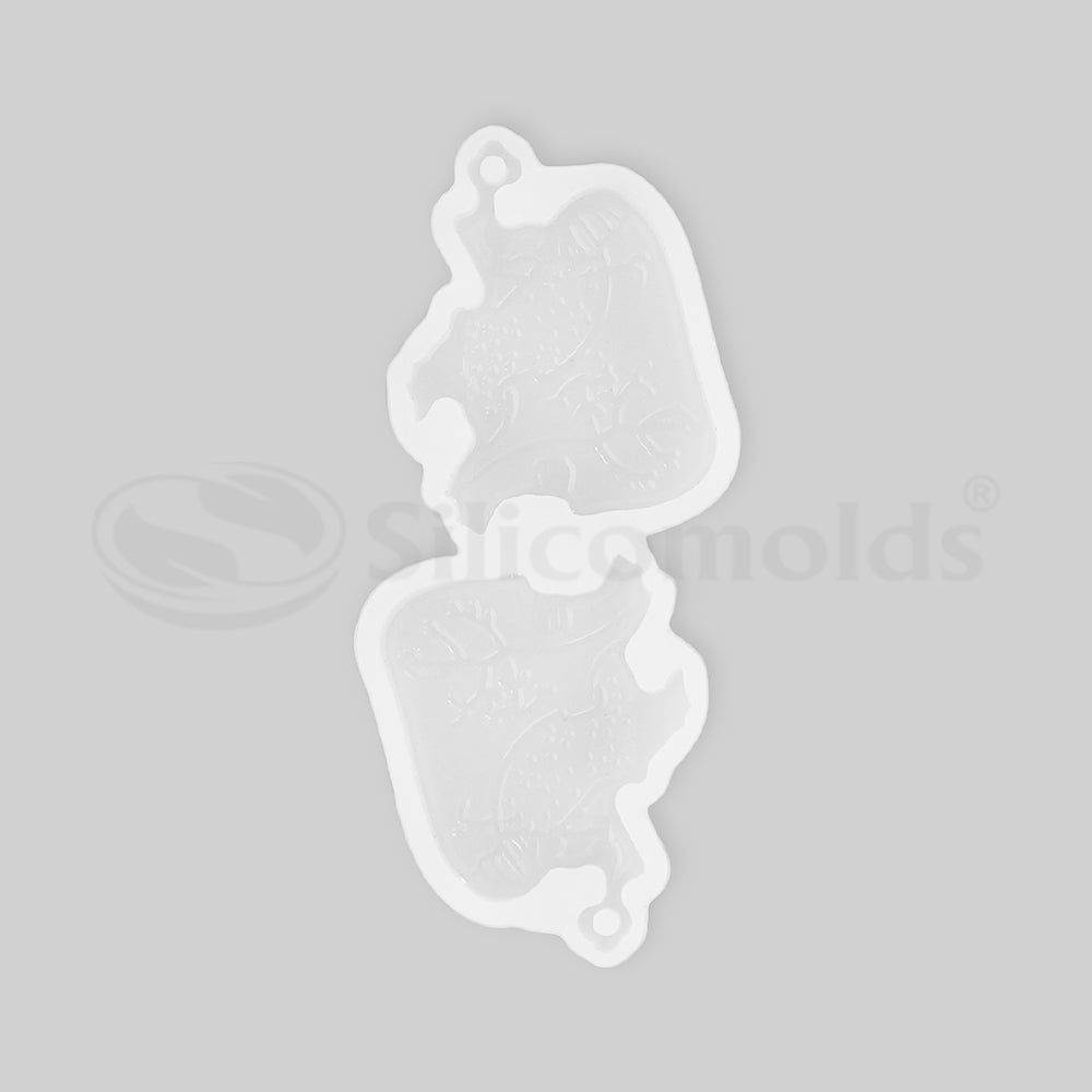 SILICOMOLDS-BIO HEART KEYCHAIN MOLD - URP233RM