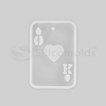SILICOMOLDS - HEART KEYCHAIN RECTANGLE - SILICONE MOLD - URP235- RM