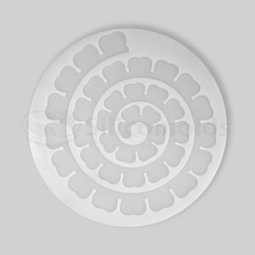 SILICOMOLDS - 3D FLOWER MOLD - ROUND - URP248- RM