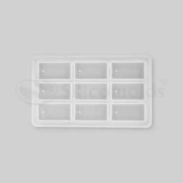SILICOMOLDS - 1" X 2" X 5MM - 9 CAVITY - SILICONE MOLD - URP249-RM