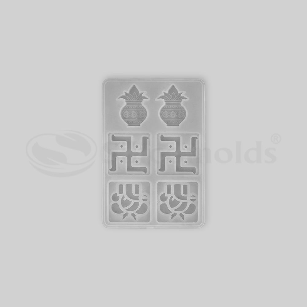SILICOMOLDS-SWASTIK GANESH MOLD-URP-277-RM