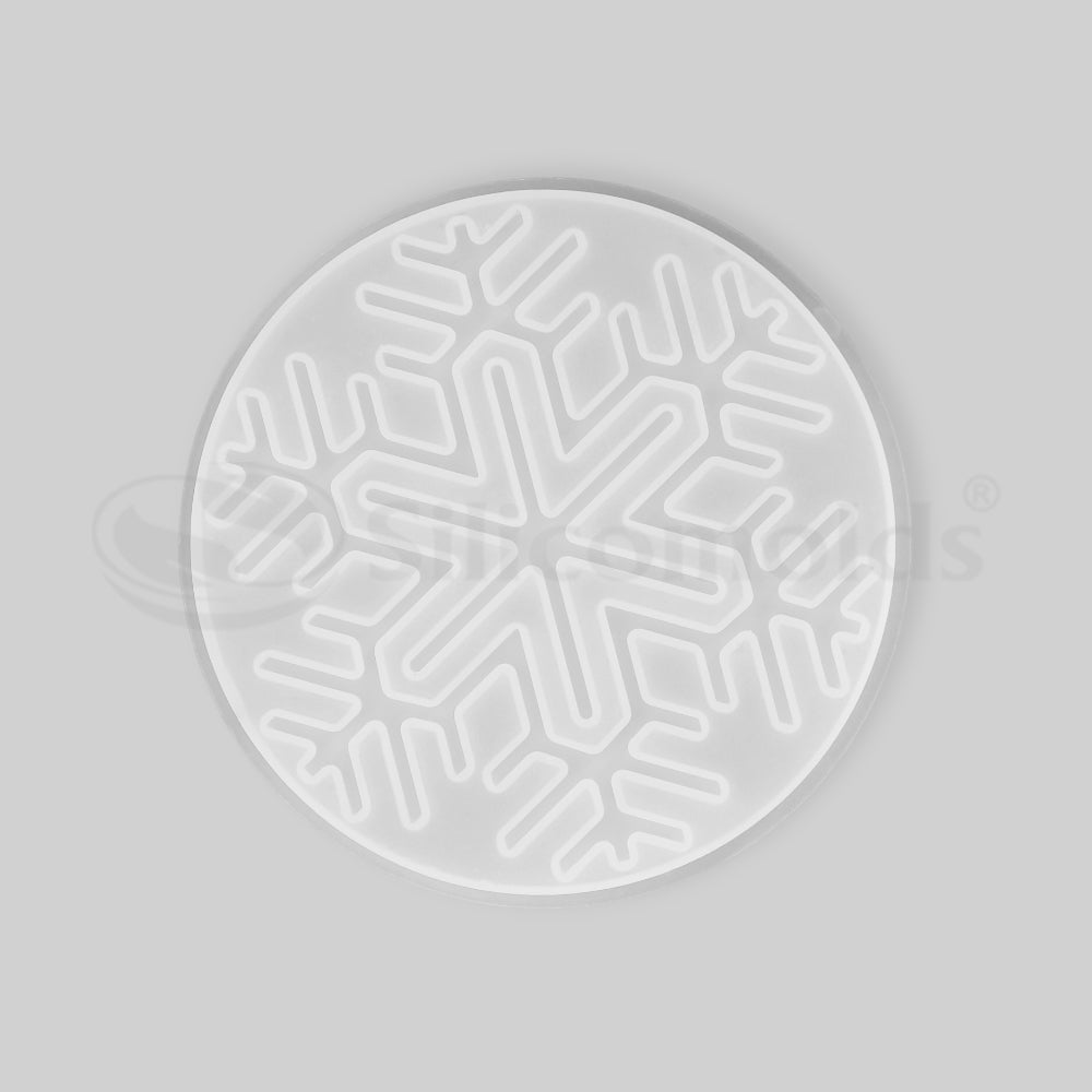SILICOMOLDS - 4" SNOW FLAKES COASTER - 282-RM