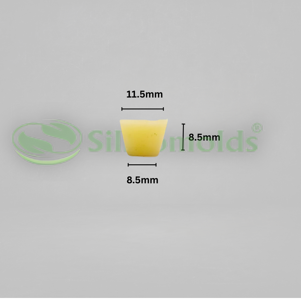 Silicomolds - Ghee Diya Mold - 0.75gms - Round Bottom - 20 X 10 Mm - 60 Cavities - URP373GD
