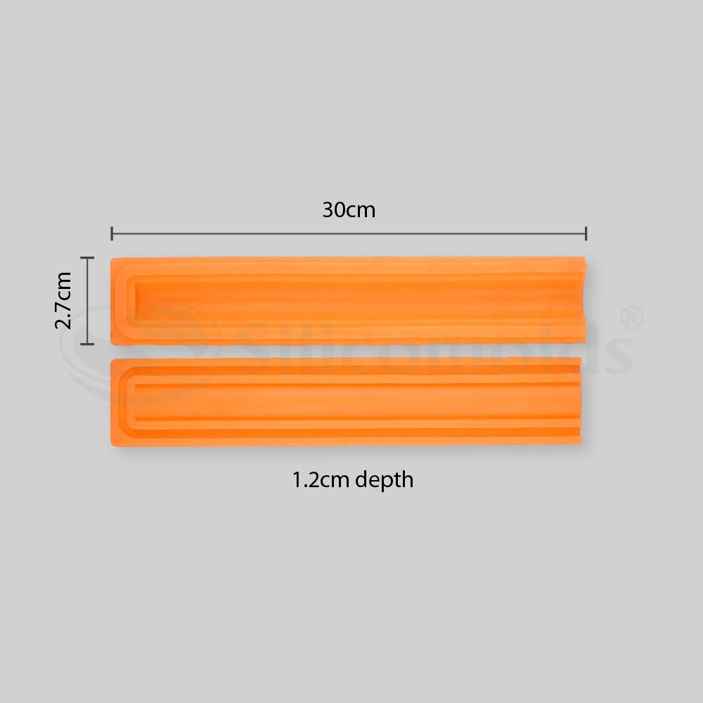 SILICOMOLDS - Silicone Crescent Shape- Soap tube Mold-URP037SM