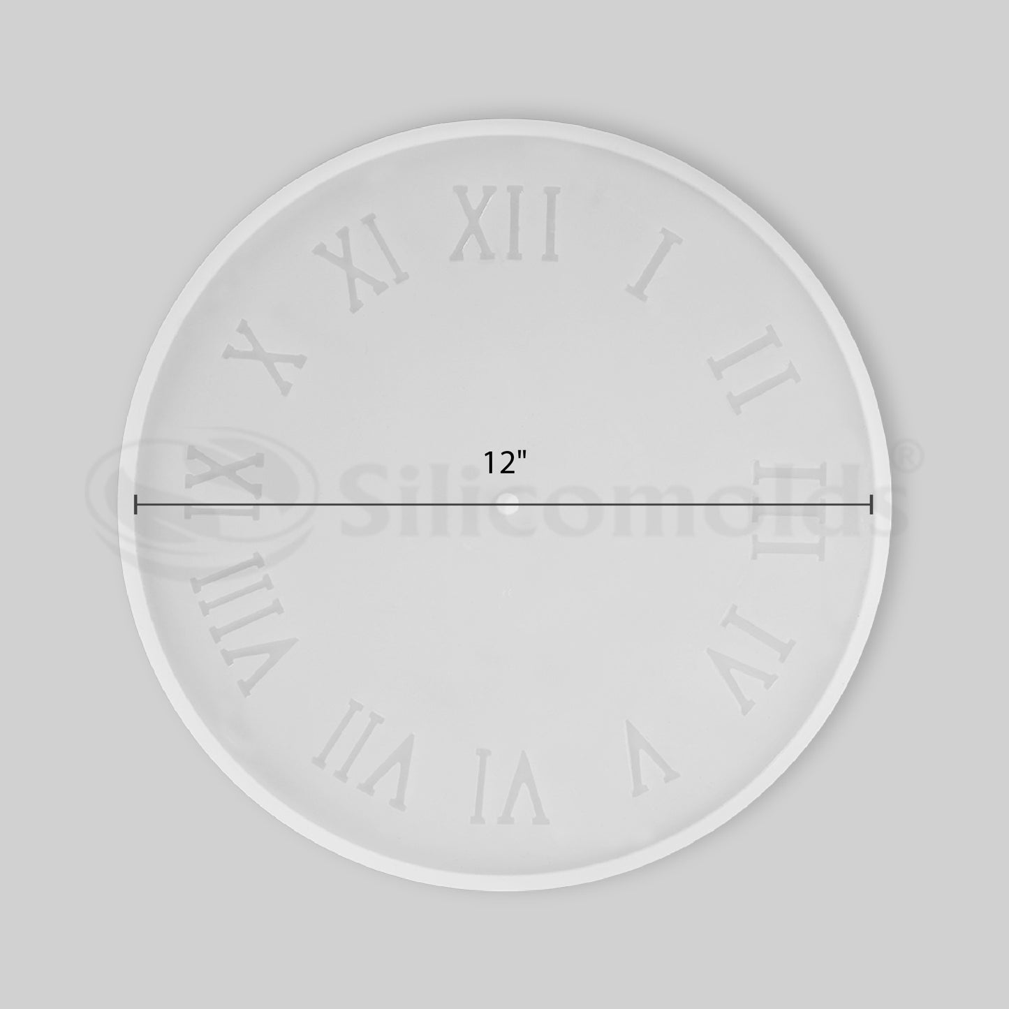 SILICOMOLDS - 12" CLOCK RESIN MOLD - URP074-RM