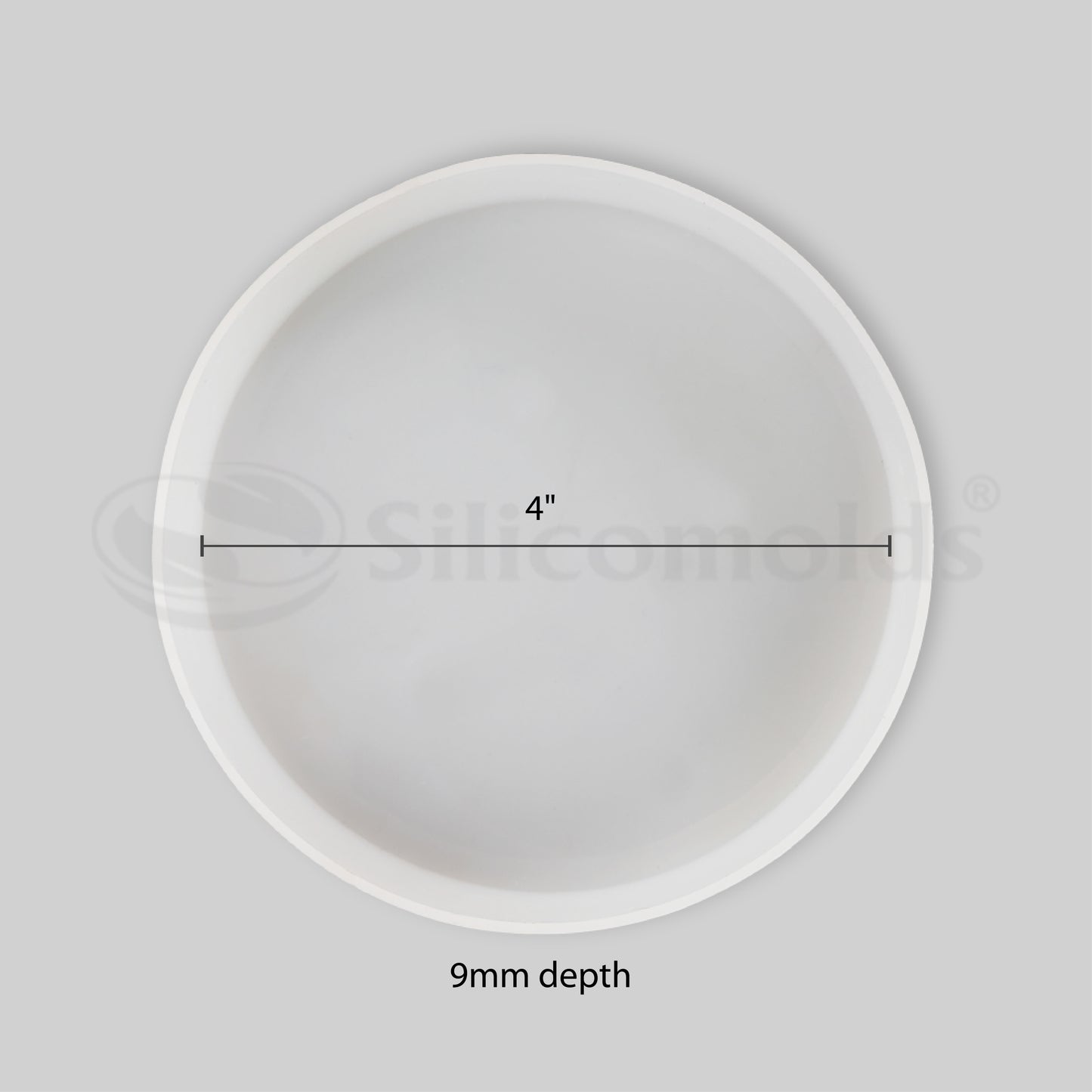 SILICOMOLDS - 4" X 9MM ROUND COASTER MOLD - URP144-RM