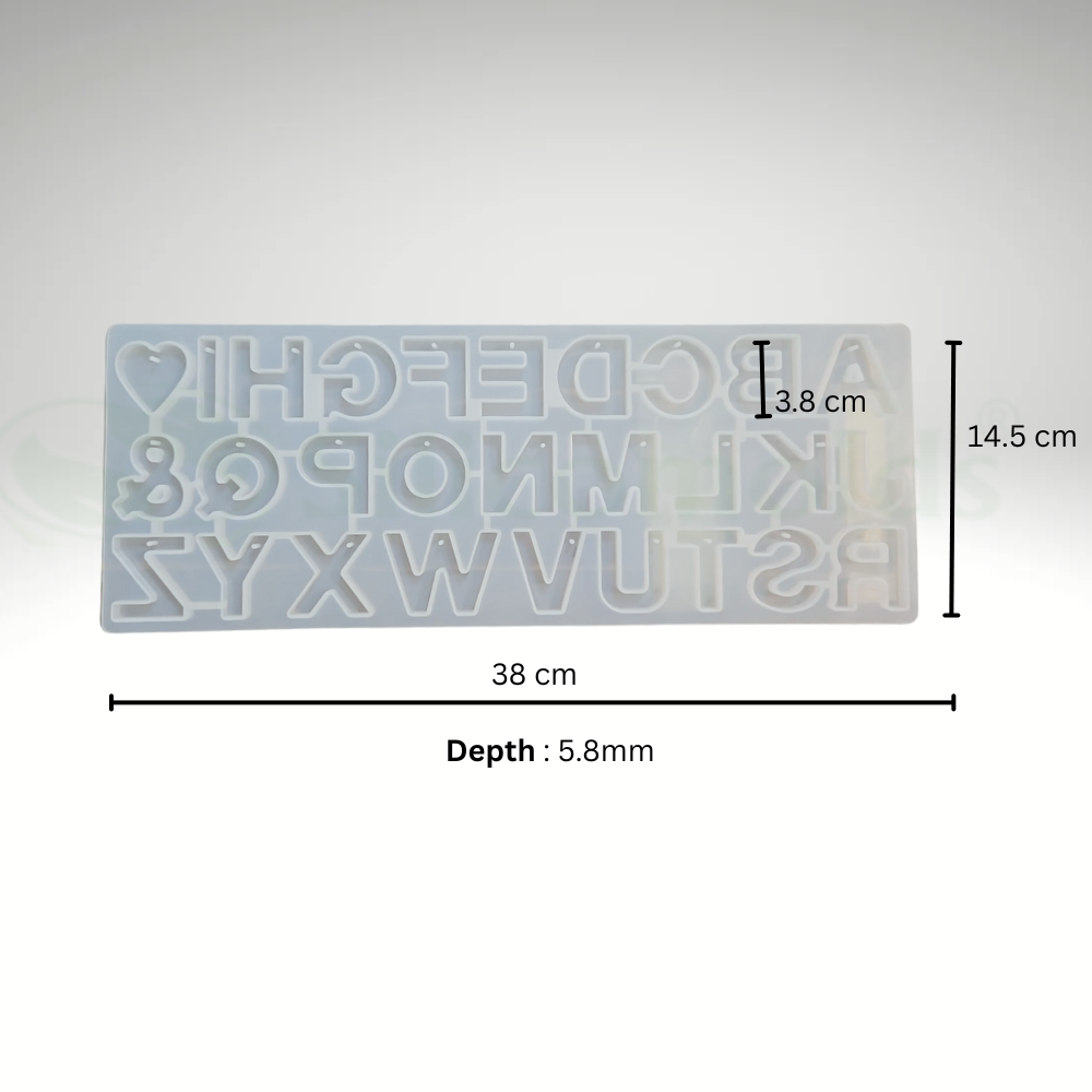 SILICOMOLDS-Only Alphabet Mold-URP272RM