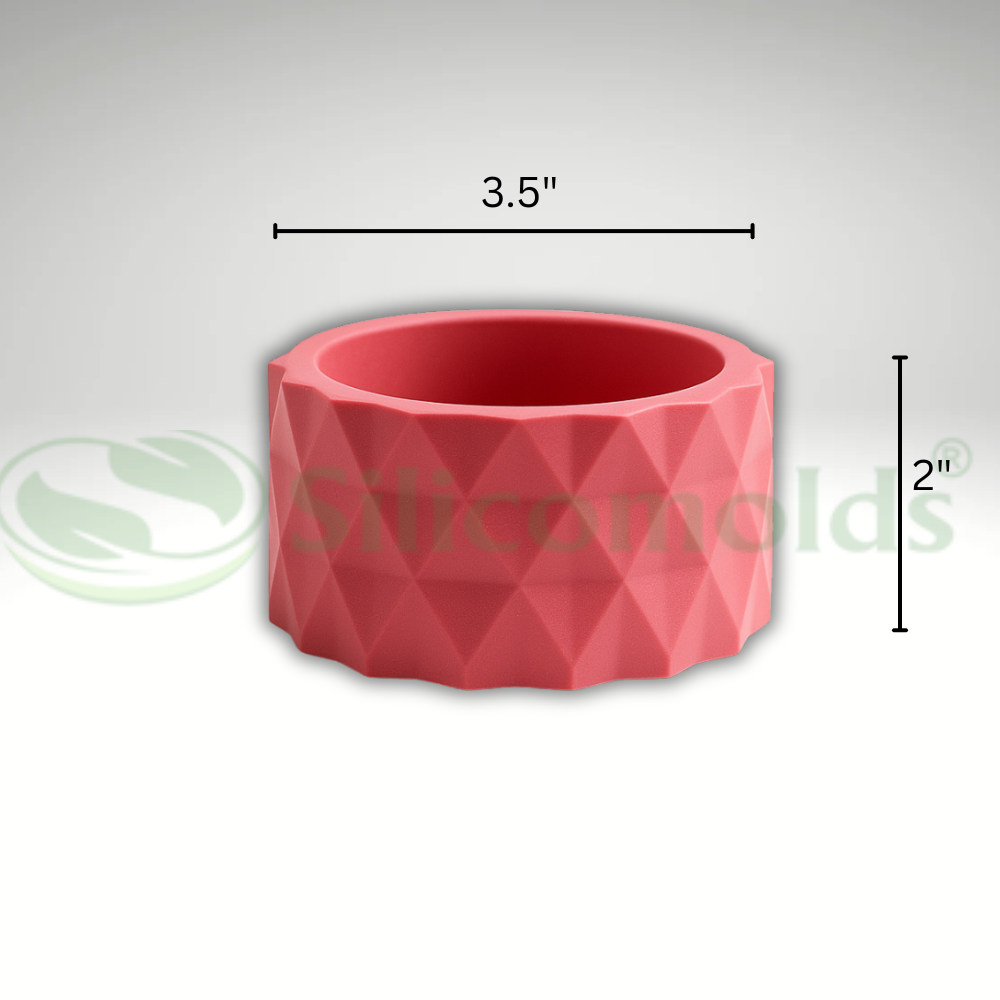 SILICOMOLDS - Diamond Cut Planter Mold - 3.5" X 2"HGT - URP257PM