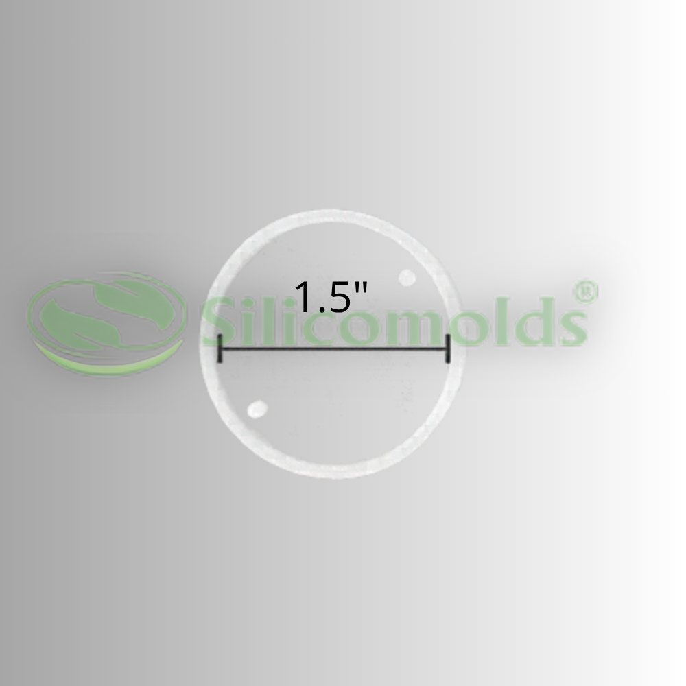 Silicomolds - 1.5" Round Rakhi Molds - Set Of 4 - URP292B