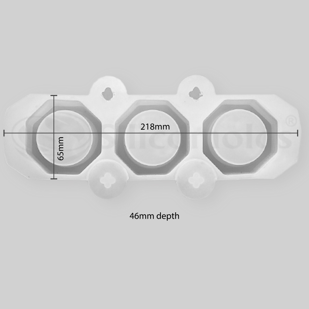 SILICOMOLDS - 3 in 1 PLANTER / ICE SHOT GLASS/CONCRETE MOLD - URP162-PM