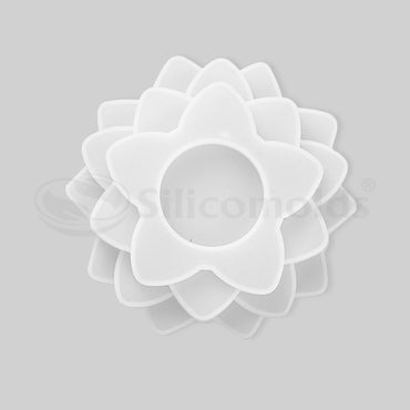 SILICOMOLDS - MULTI STAIN 3D FLOWER TEALIGHT DESIGN - 2 -URP-301-RM