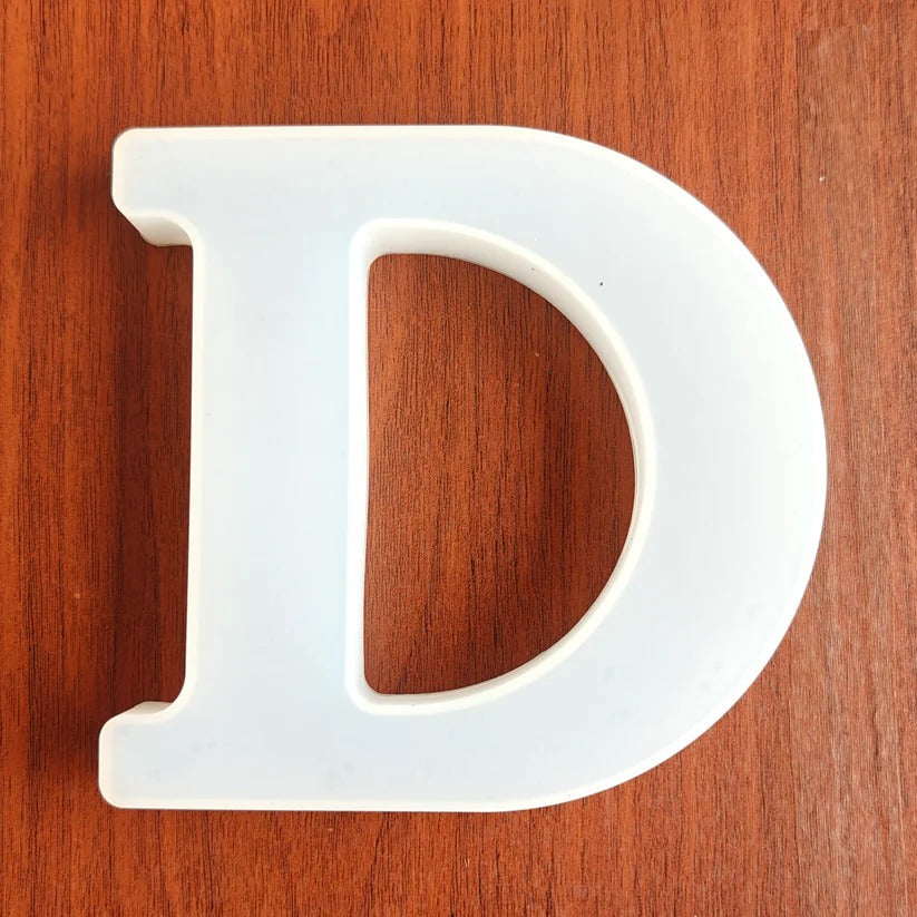 SILICOMOLDS -5.5" Monogram Abcd Alphabet Single Mould - URP184RM