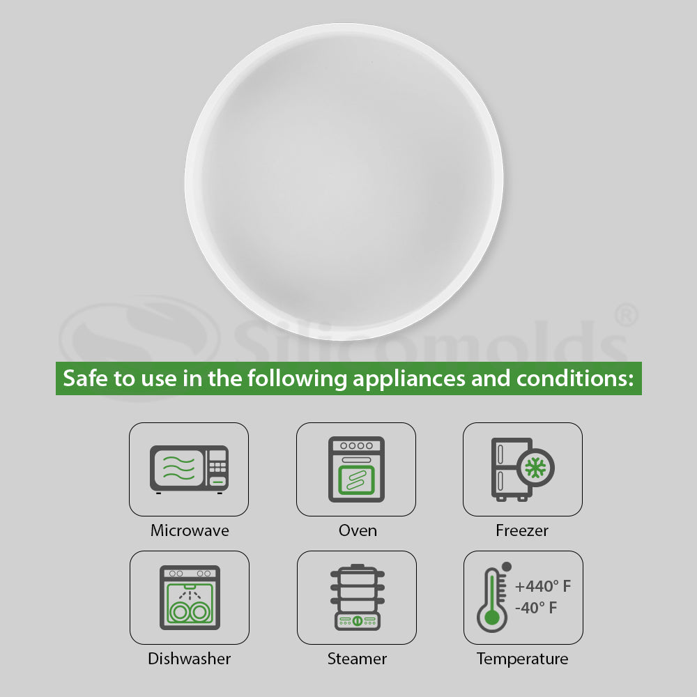 SILICOMOLDS - SILICONE 8" X 20MM THALI -URP140-RM