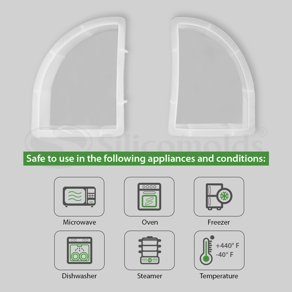 "SILICOMOLDS - BOOKEND MOLD - 130MM X 100MM X 50MM - set of 2pc - URP193- RM"