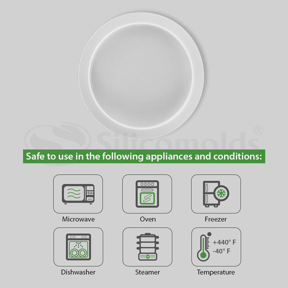 SILICOMOLDS SILICONE 3.5" COASTER MOLD ROUND URP053 RM