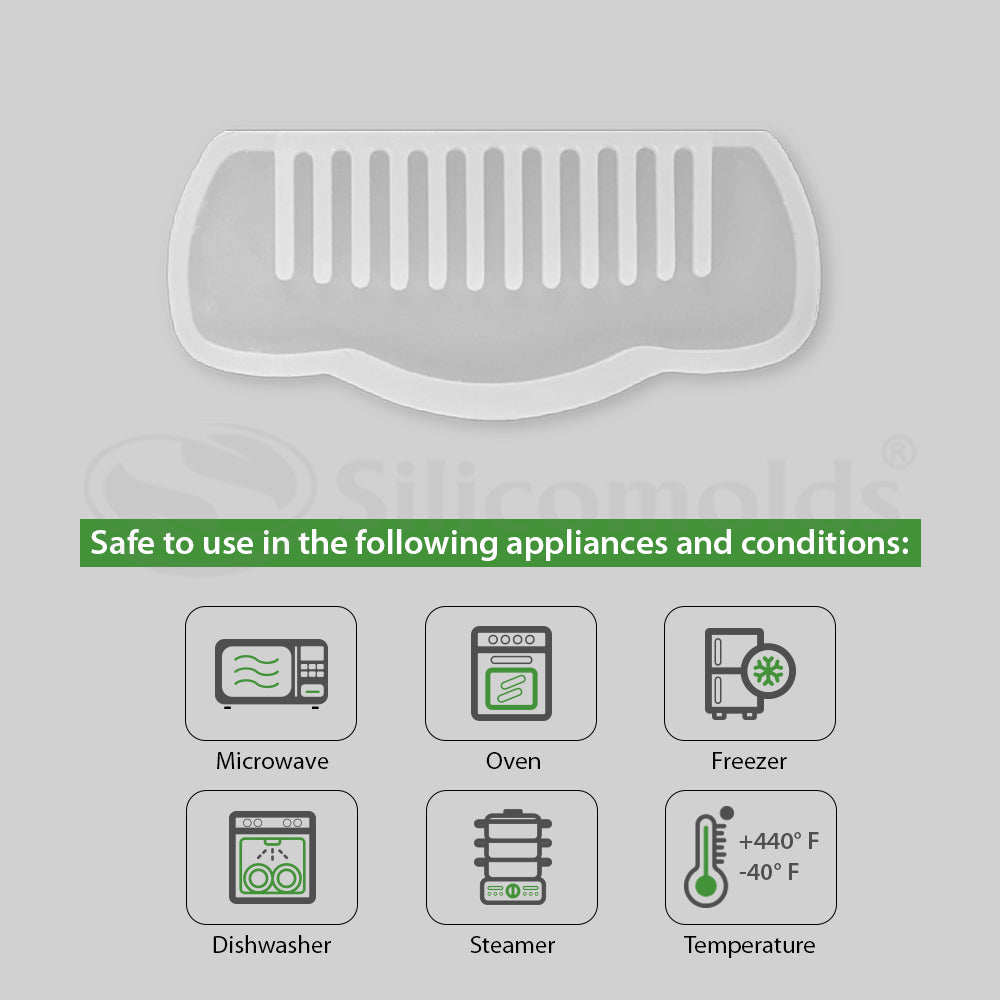 SILICOMOLDS - RESIN MOLD FOR COMB - 4" - URP088-RM