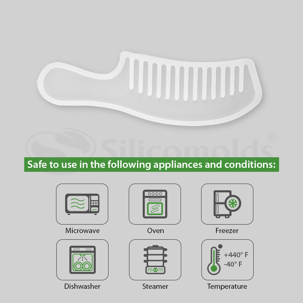 SILICOMOLDS - RESIN MOLD FOR COMB - 6" - URP090-RM